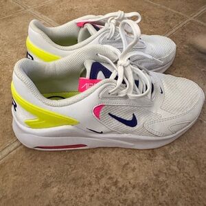 Nike White Air Max with Neon Accents